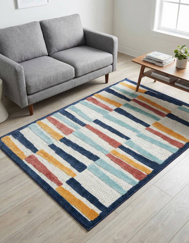 Detail image of 4' x 6'  Washable Belize Indoor / Outdoor Rug