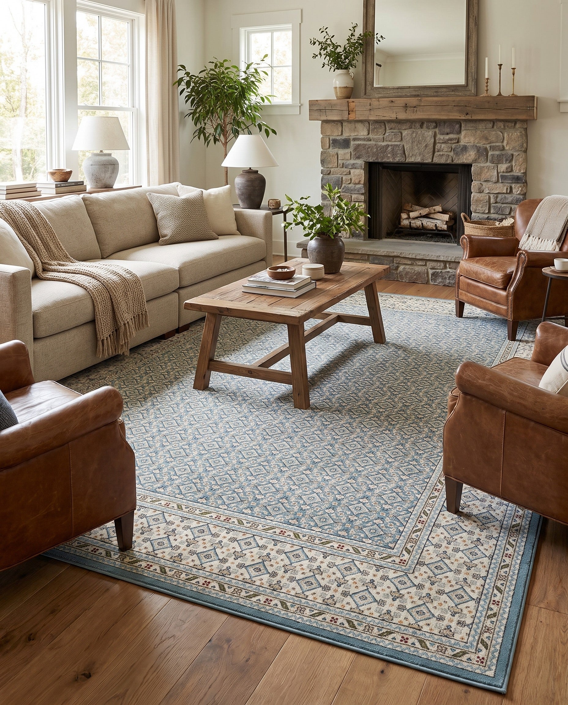7' 10 x 10' Nain Design Rug