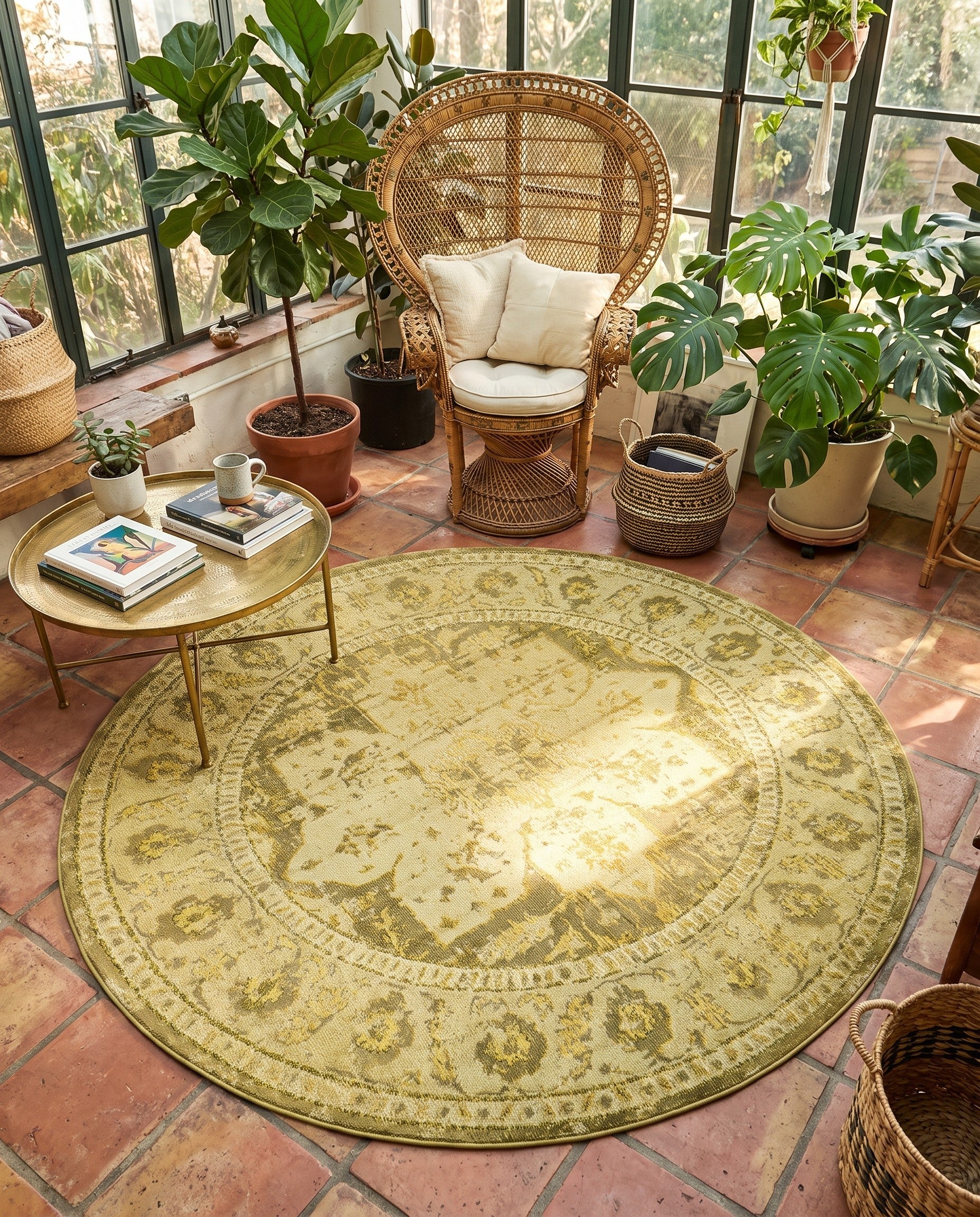 8' x 8' Washable Palazzo Round Rug