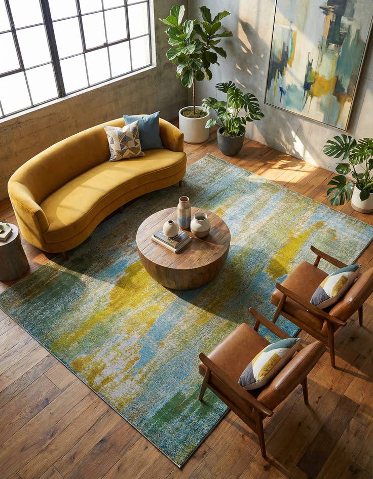 Detail image of 8' x 11' 4  Washable Barcelona Rug