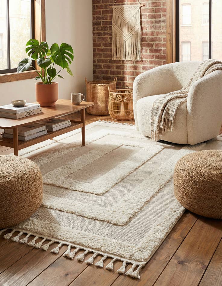 Detail image of 5' 3 x 8' Boho Rug