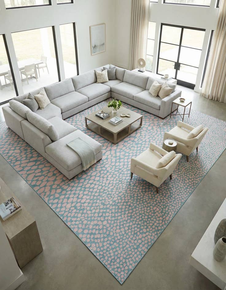 Detail image of 13' x 13' Easy-Clean Jill Zarin Cape Town Indoor / Outdoor Square Rug