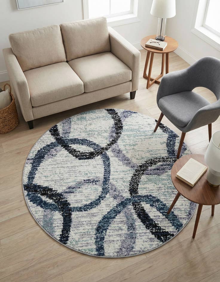 Detail image of 5' 3 x 5' 3 Tucson Round Rug