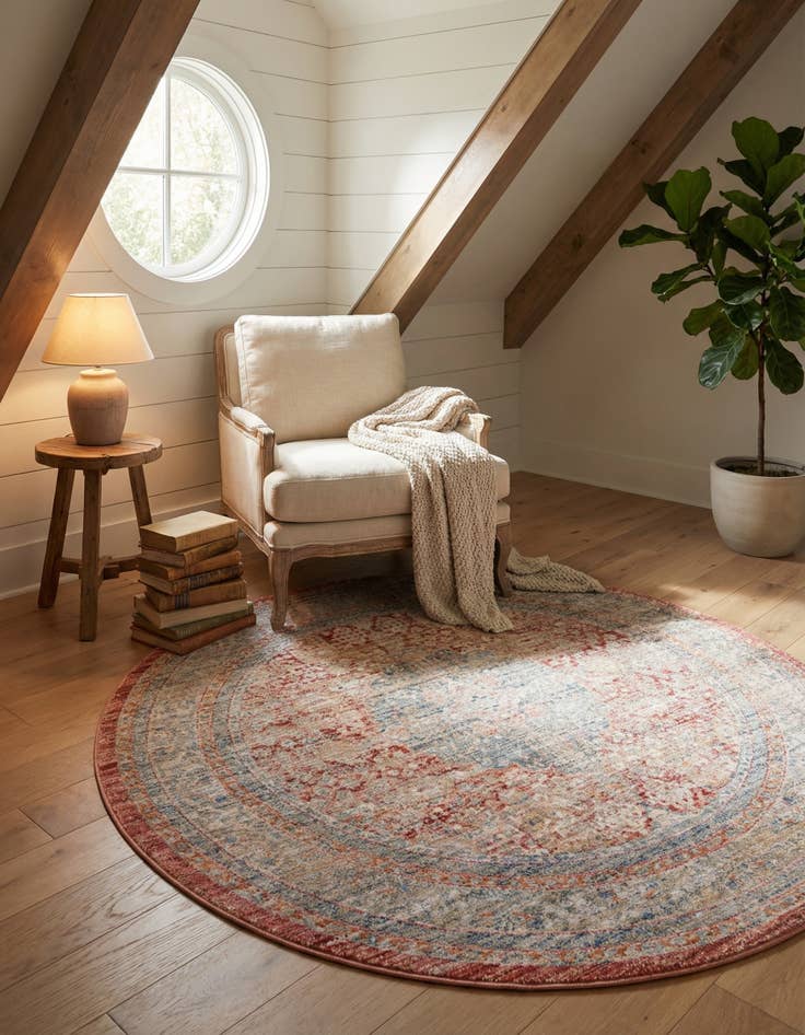 Detail image of 5' x 5' Noble Round Rug