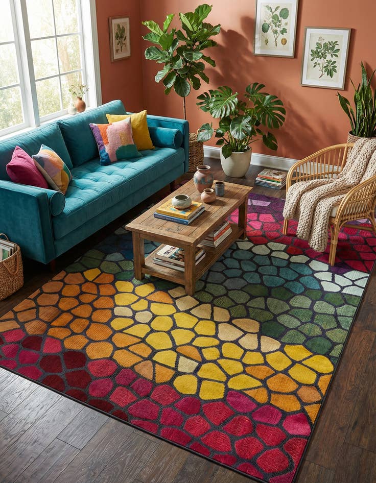 Detail image of 8' x 11' Washable Hyacinth Rug