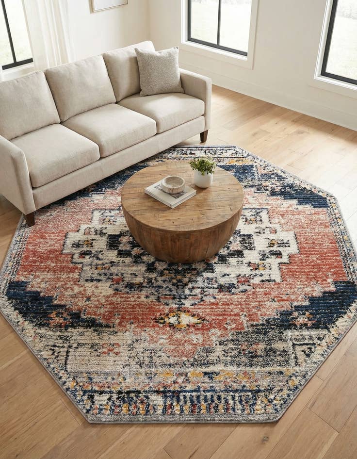 Detail image of 7' x 7' Tucson Octagon Rug