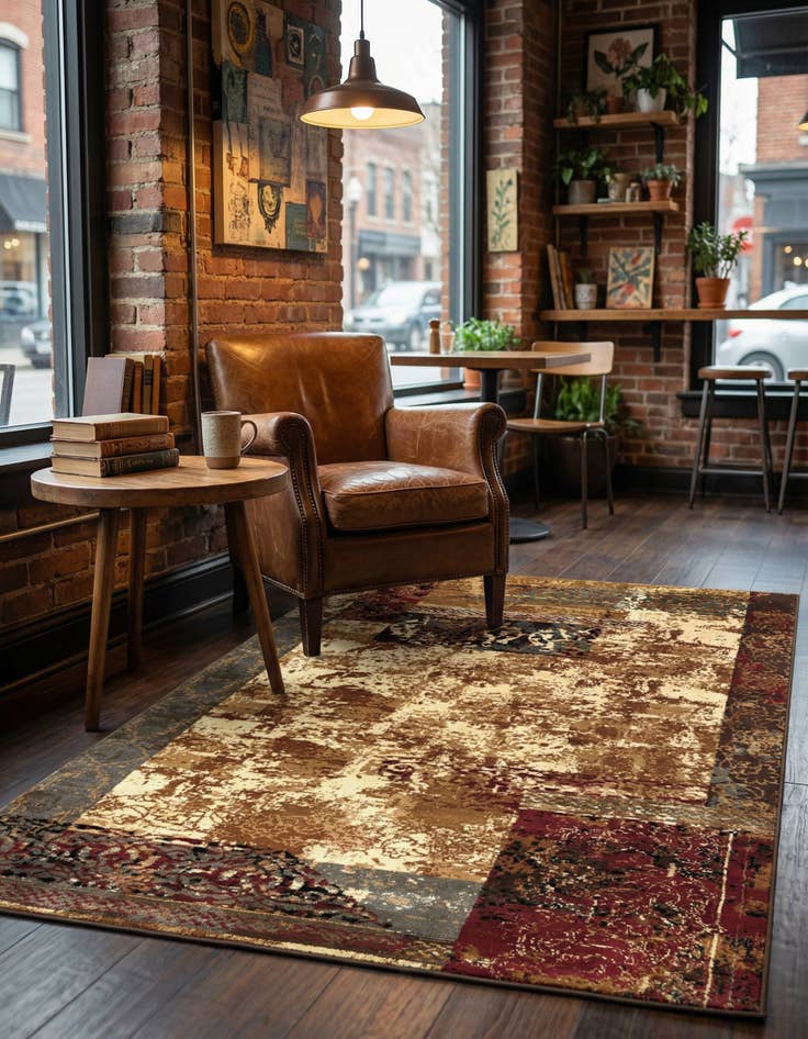 Detail image of 4' x 6' Coffee Shop Rug