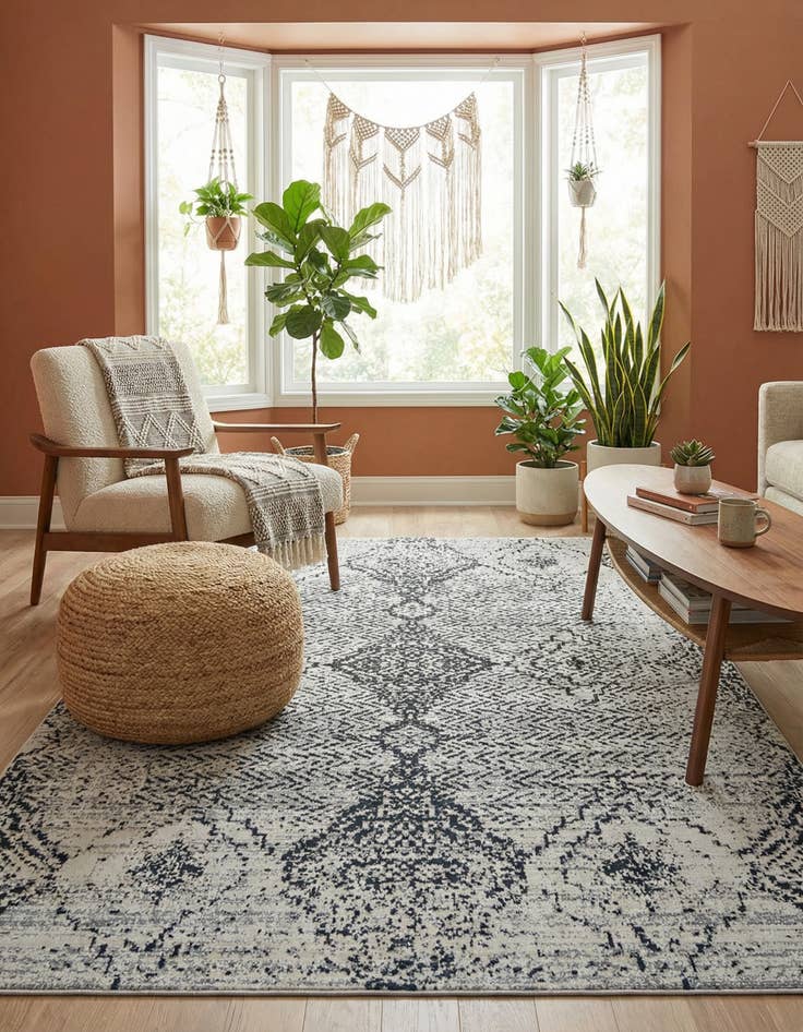 Detail image of 6' x 9' Kamala Washable Rug