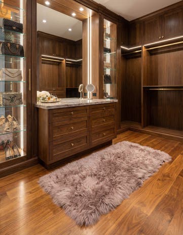 Beige Sheepskin Runner Rug
