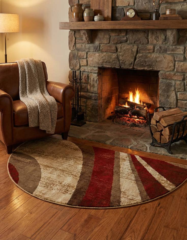 Detail image of 3' x 6' Coffee Shop Hearth Rug