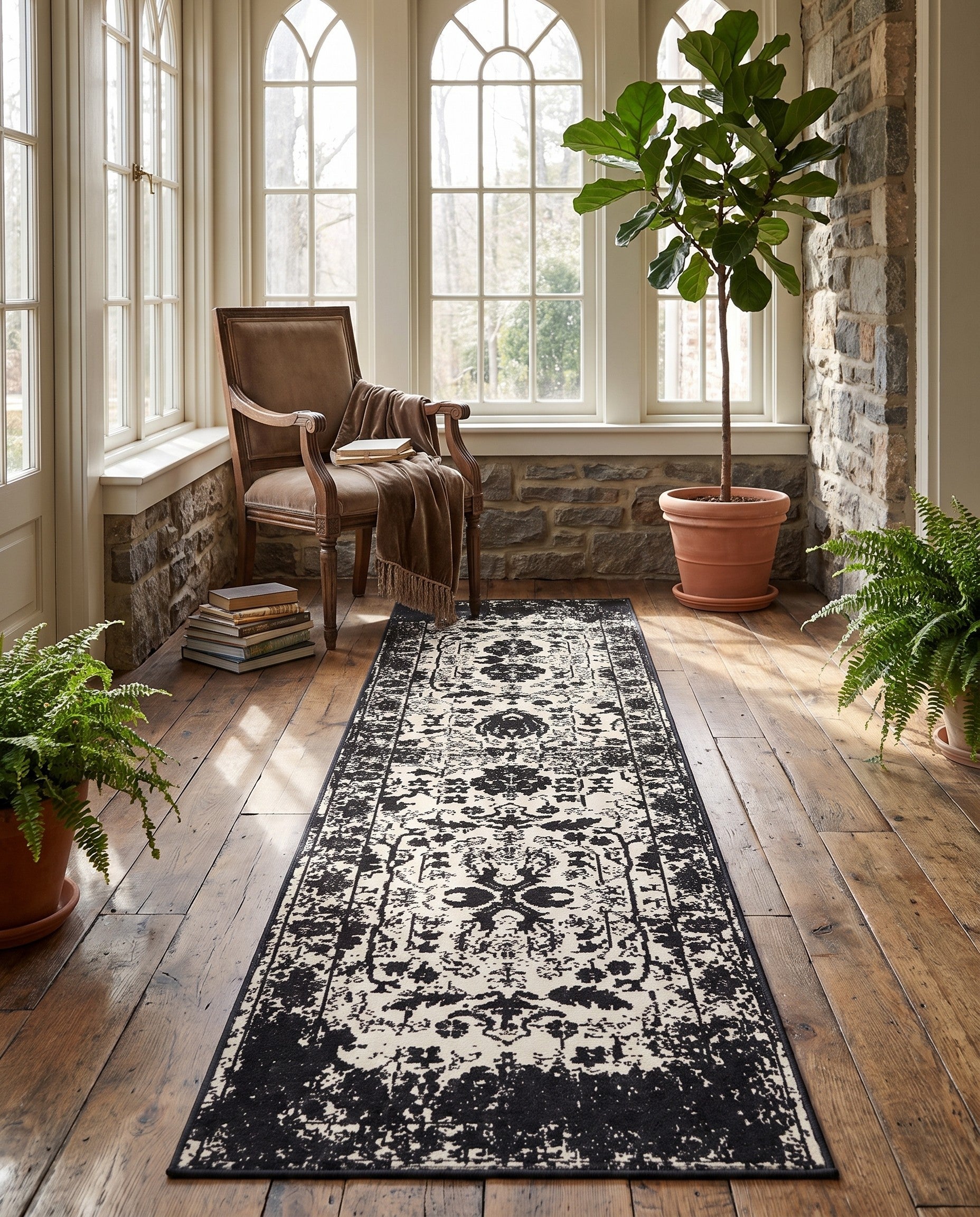 2' x 8' Kamala Washable Runner Rug
