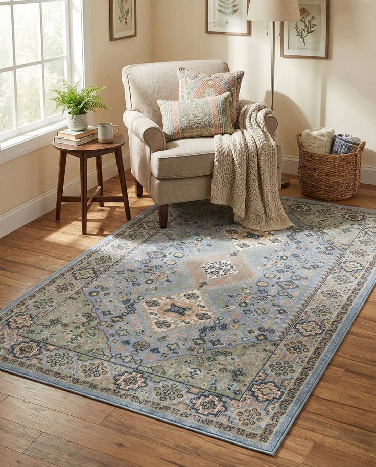 Detail image of 5' 3 x 8' Kamala Washable Rug