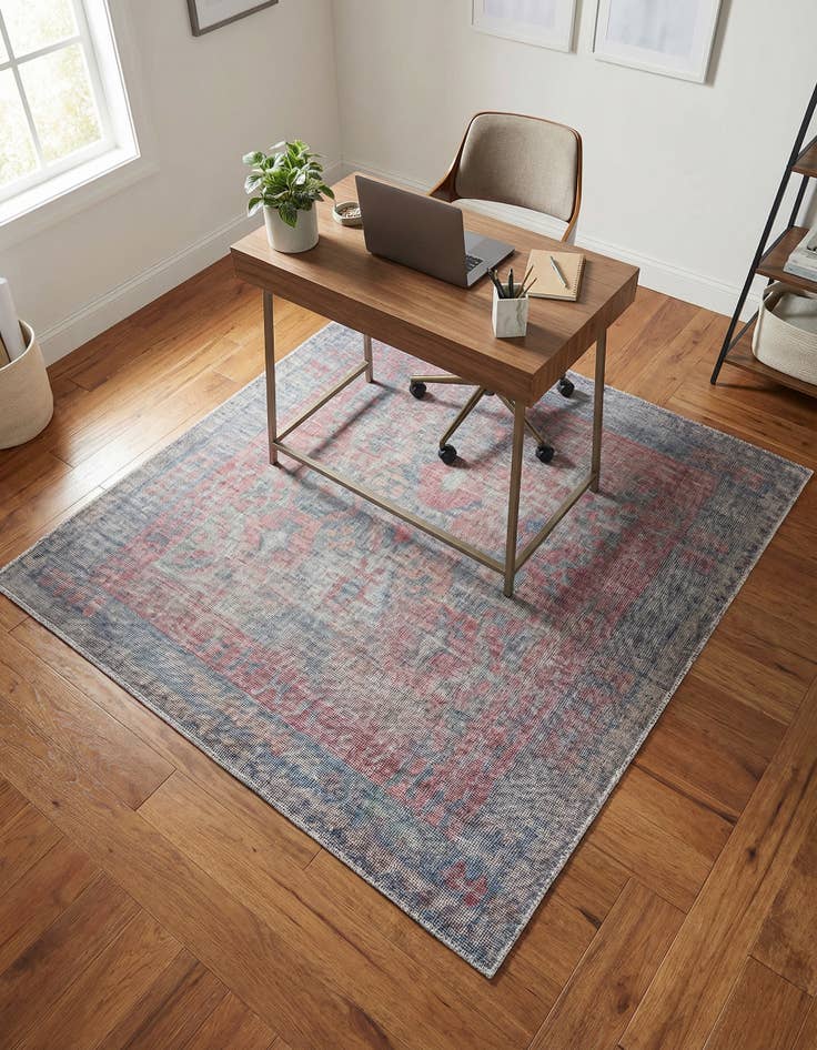 Detail image of 5' 3 x 5' 3  Washable Sisu Square Rug