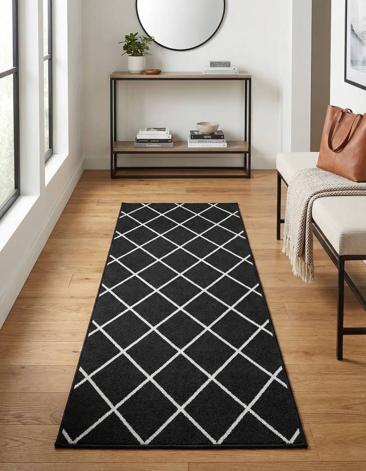 Detail image of 2' x 6' Vogue Geo Runner Rug