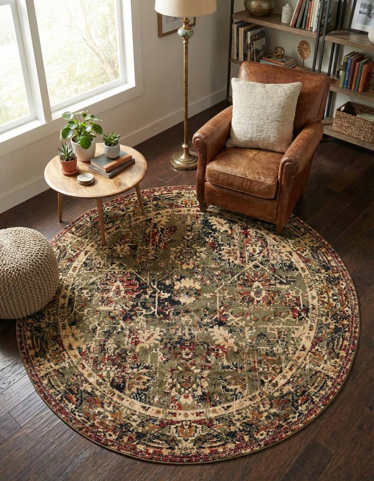 Detail image of 7' x 7' Saturn Round Rug