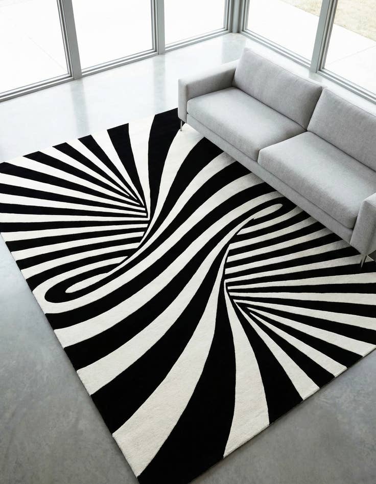 Detail image of  7' 10 x 10' Vortex Wool Rug