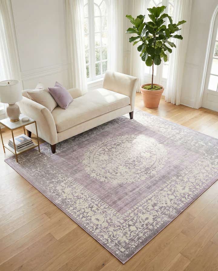 8' x 8' Modern Classical Square Rug