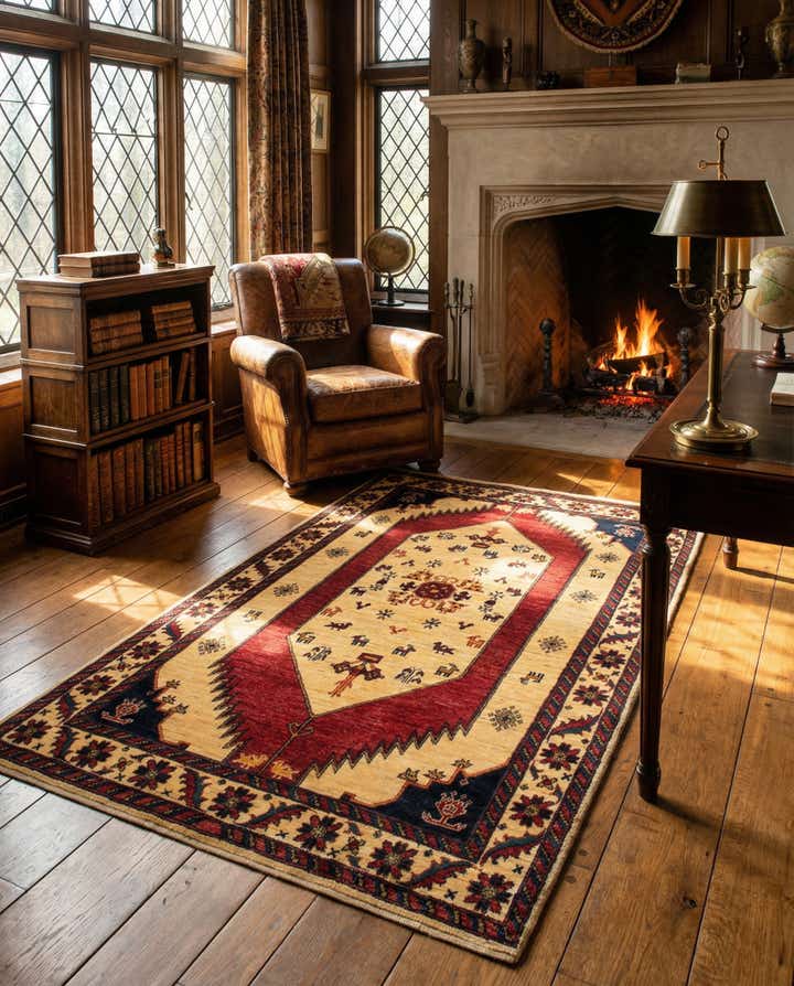 3' 5 x 5' 5 Kashkuli Rug