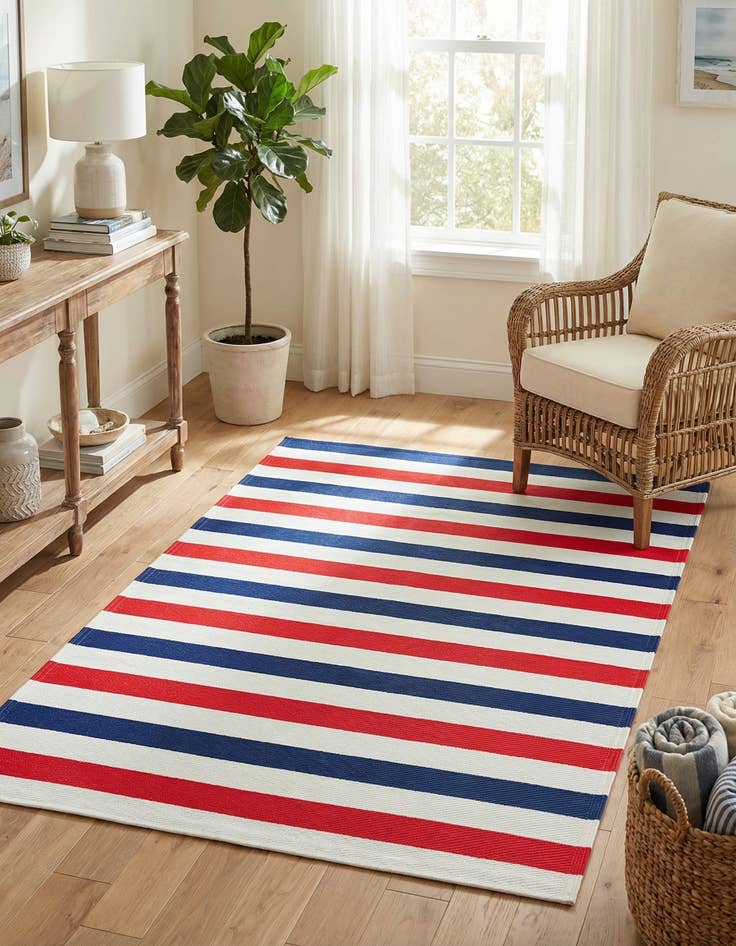 Detail image of 4' x 6' Washable Vista Breeze Indoor / Outdoor Rug