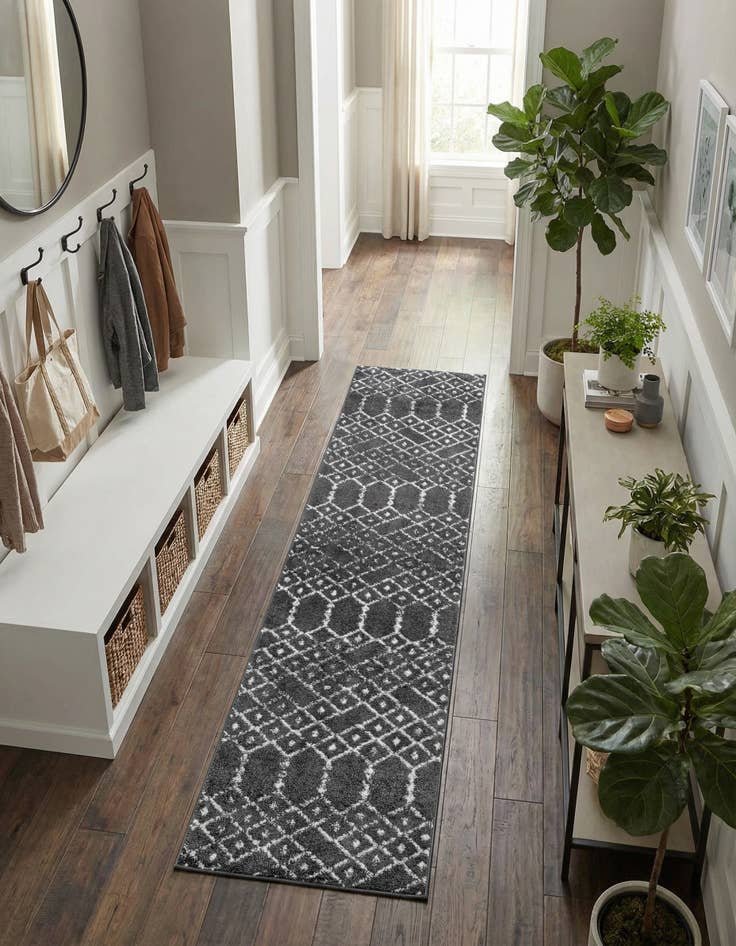 Detail image of 2' x 8' Paxon Trellis Runner Rug