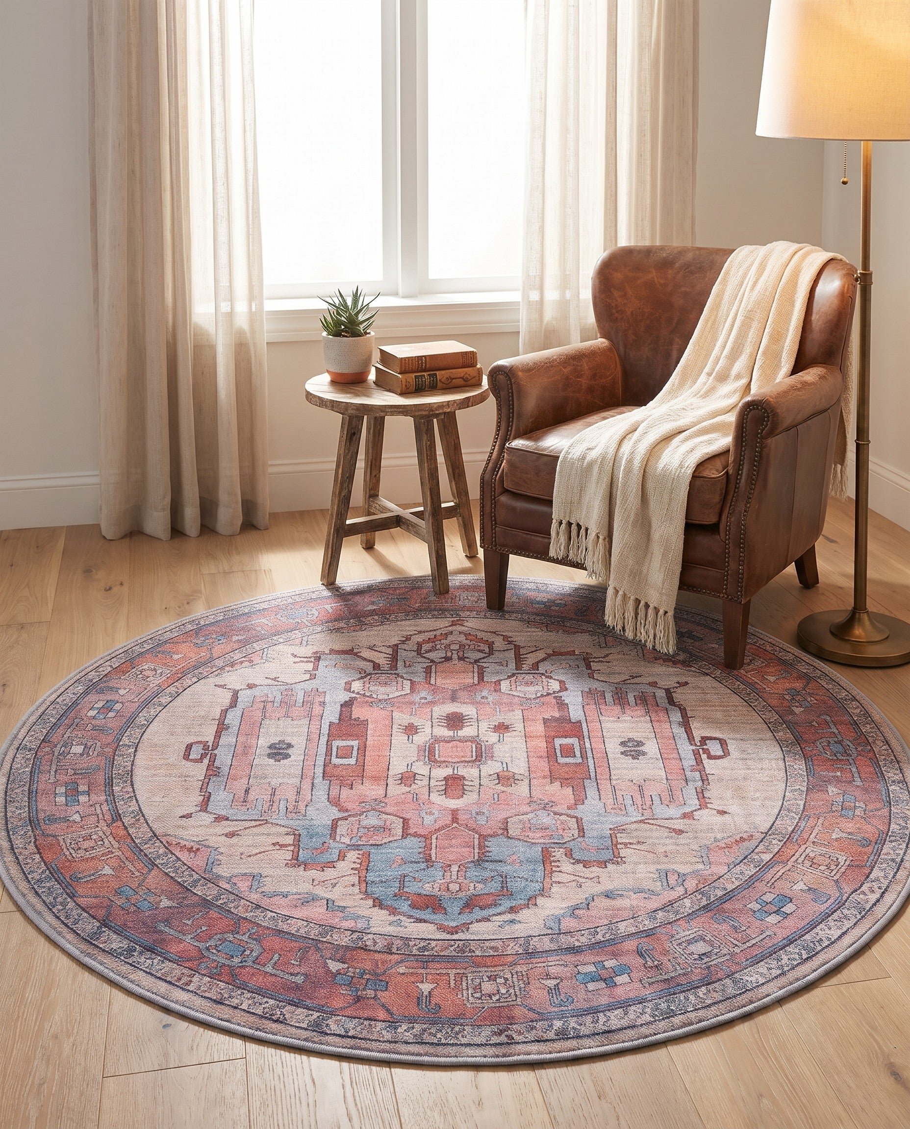 125cm x 125cm Maahru Round Rug