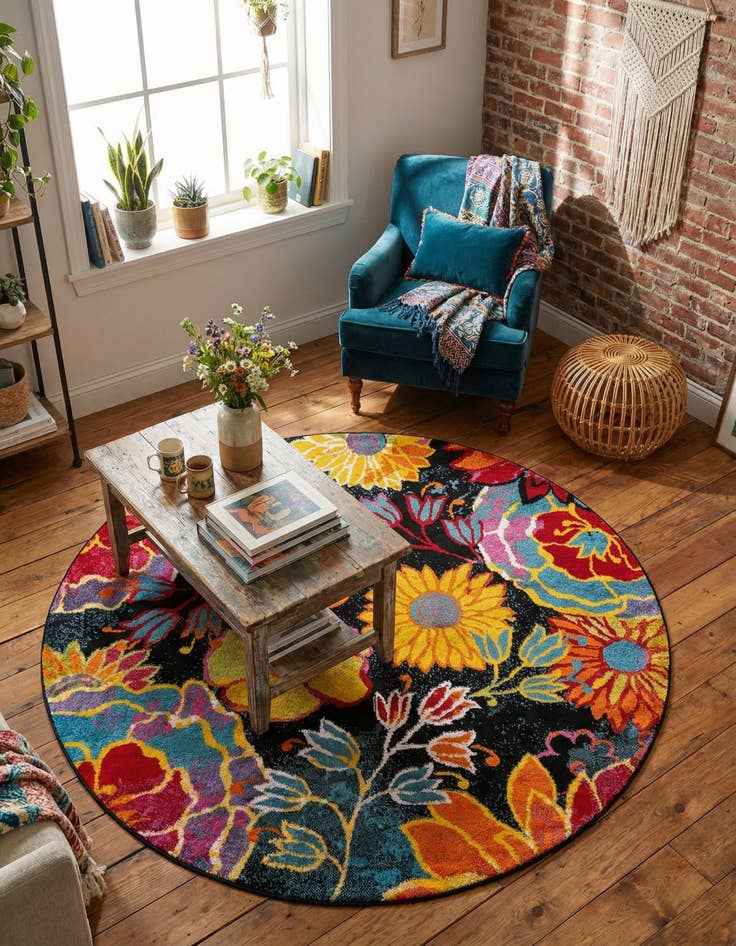 Detail image of 6' x 6' Tuscany Round Rug