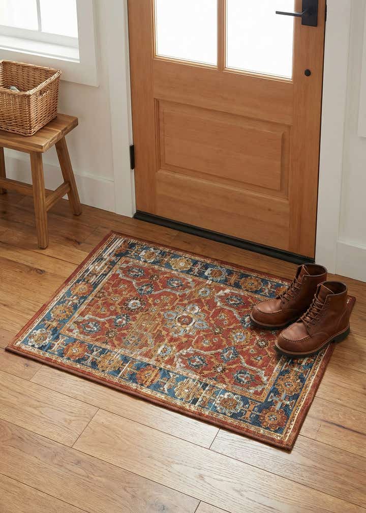 2' x 3' Easy-Clean Traditional Indoor / Outdoor Rug