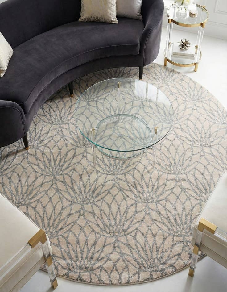 Detail image of 7' 10 x 7' 10 Marilyn Monroe&trade; Glam Dahlia Round Rug