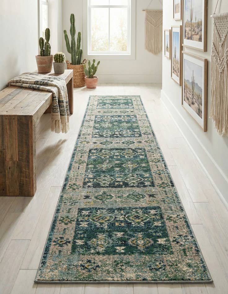 Detail image of 2' 7 x 10'  Washable Alta Runner Rug