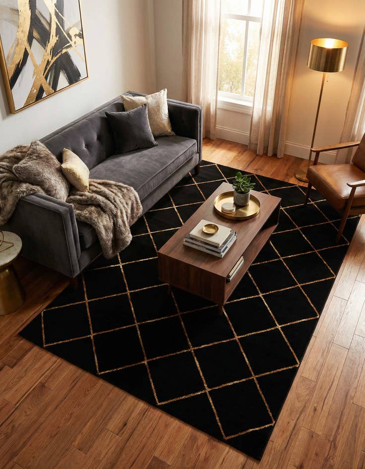 Detail image of 5' 3 x 8' Vogue Geo Rug