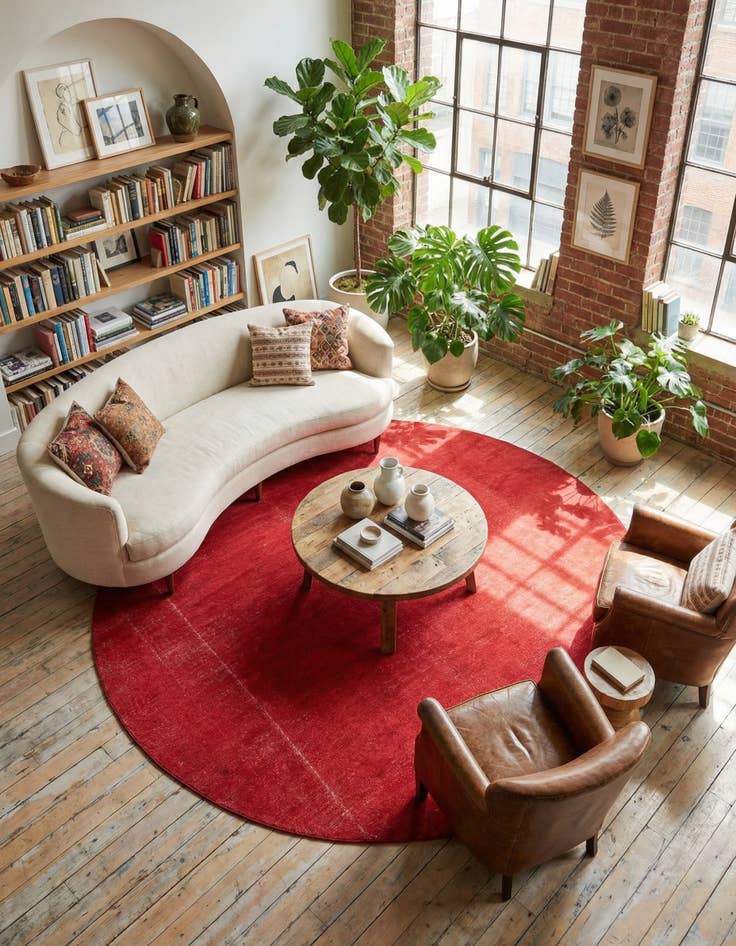 Detail image of 8' x 8' SoHo Round Rug