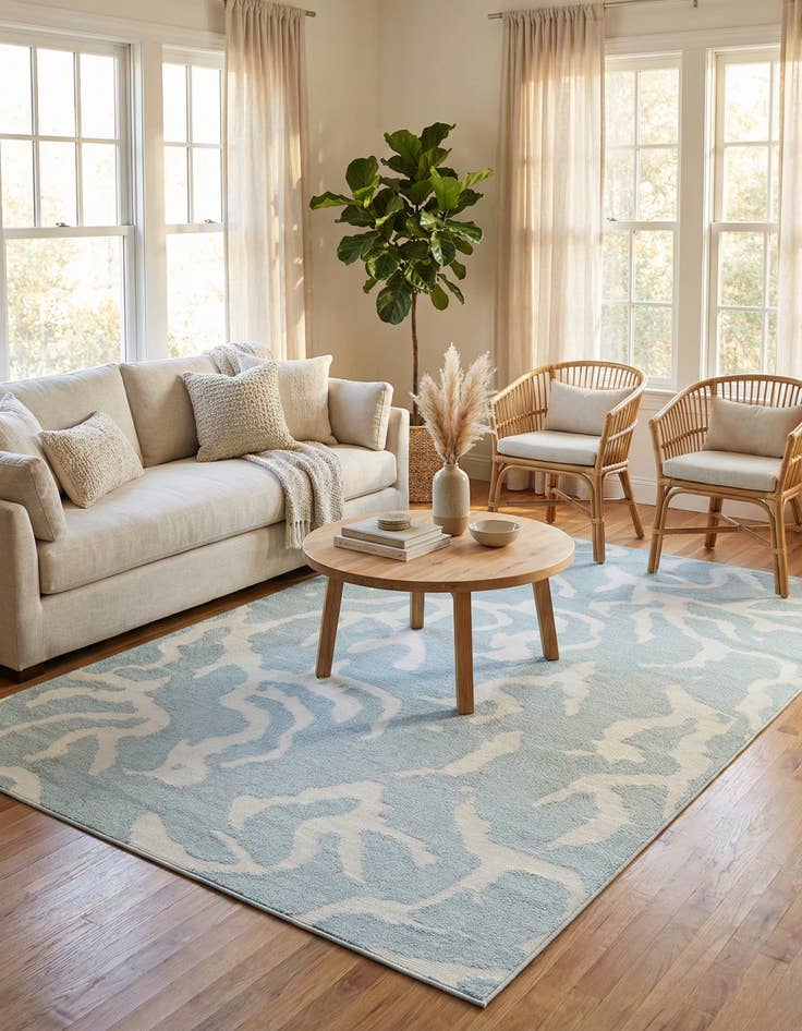 Detail image of  6' x 9'  Washable Sabrina Soto Indoor / Outdoor Rug