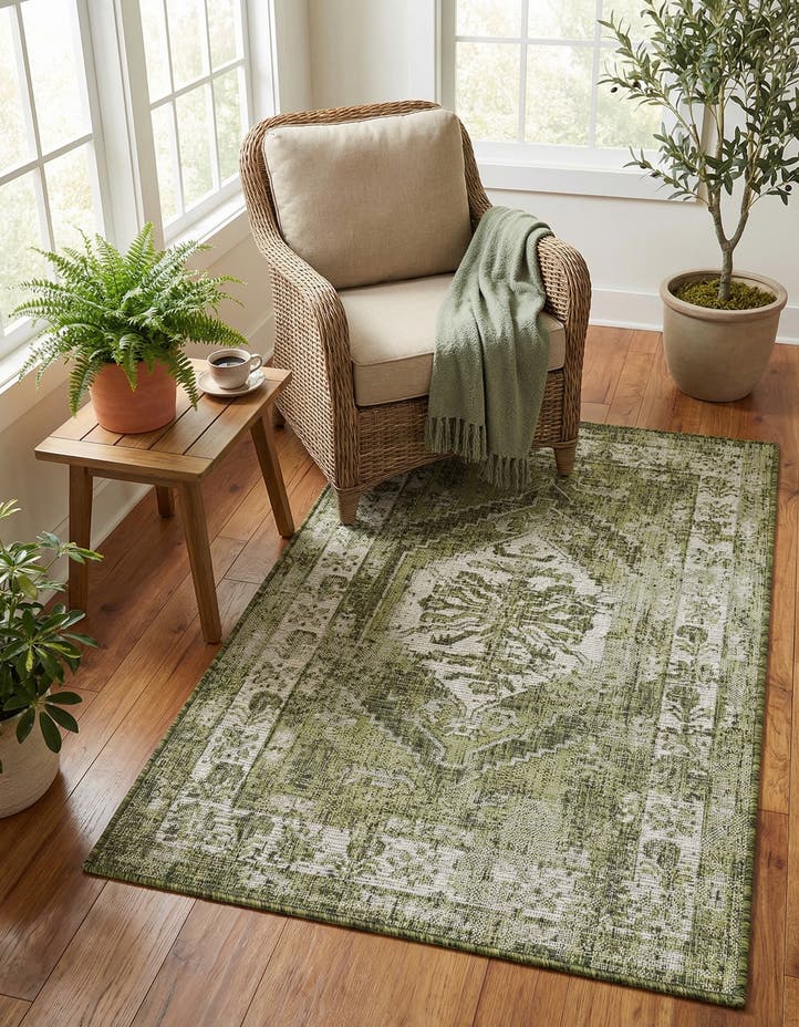 3' x 5' 3 Easy-Clean Traditional Indoor / Ou...