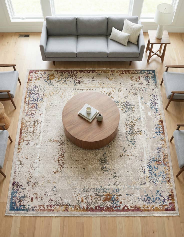 Detail image of 7' 10 x 7' 10 Deepa Square Rug