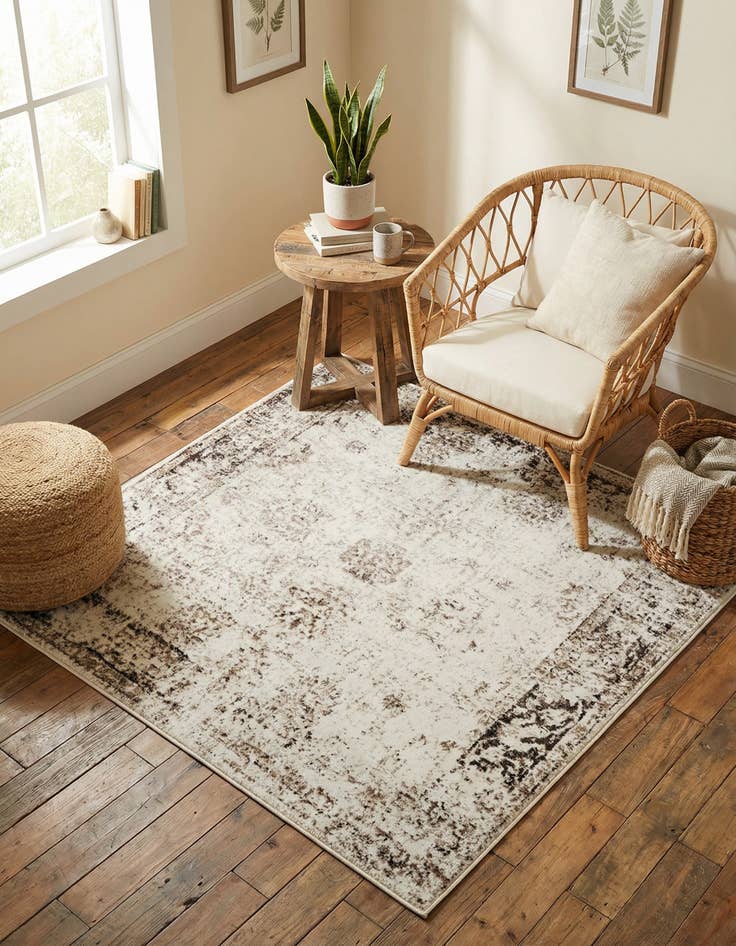 Detail image of 5' 3 x 5' 3 Monte Carlo Square Rug