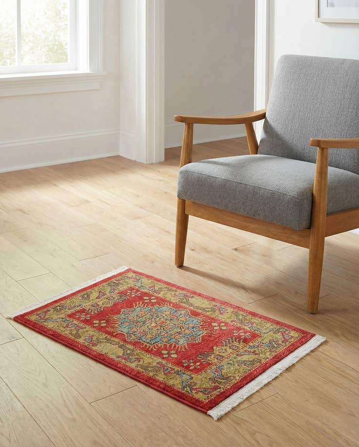 Detailansicht von 60cm x 95cm Serapi Teppich