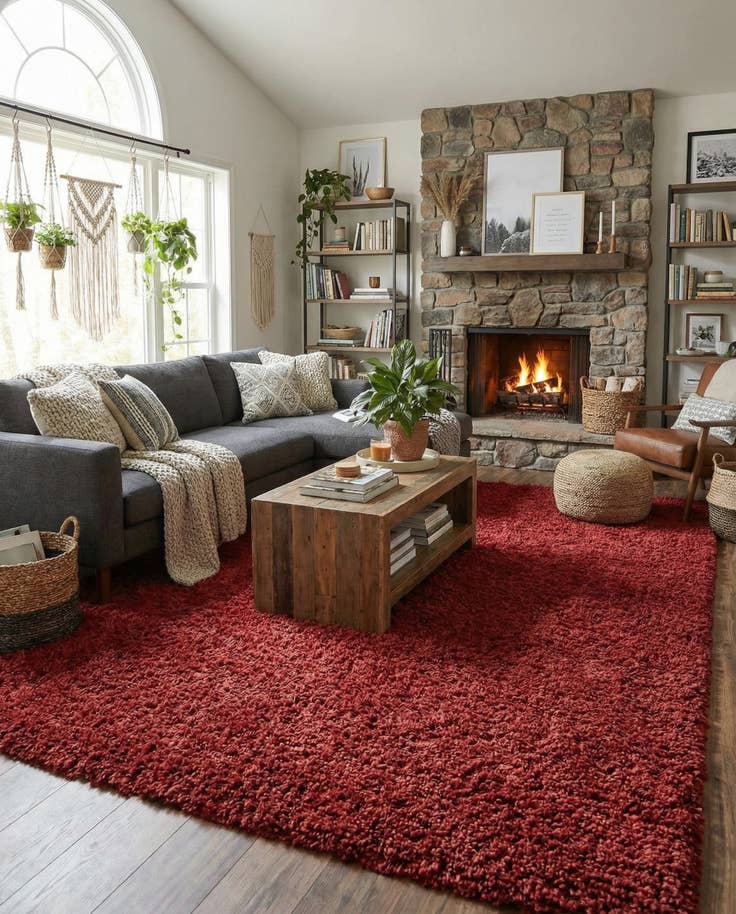 Detail image of 10' x 14' Zermatt Shag Rug