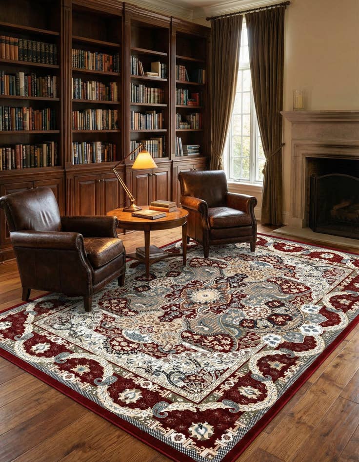 Detail image of 7' 10 x 10' Nain Design Rug