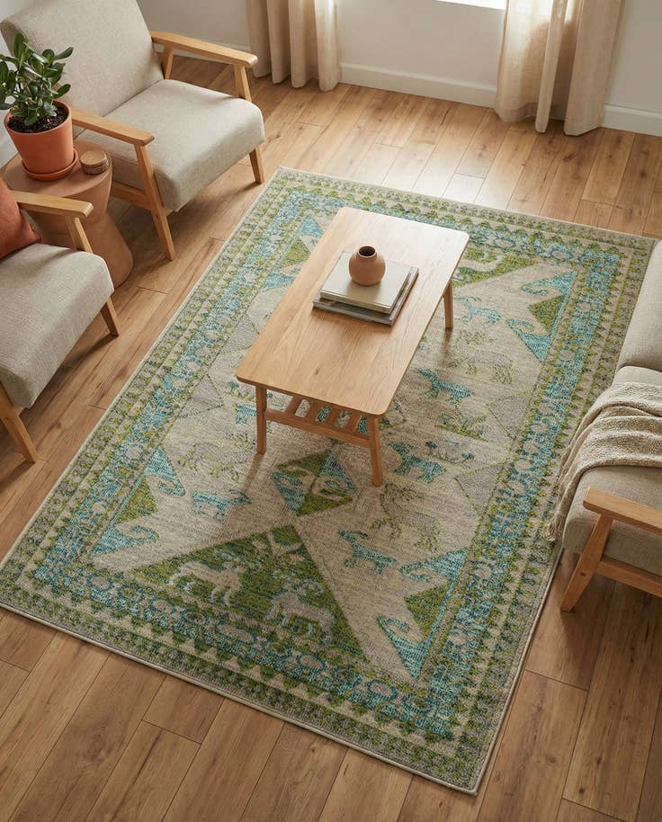 Detail image of 5' x 7' Washable Mesa Rug