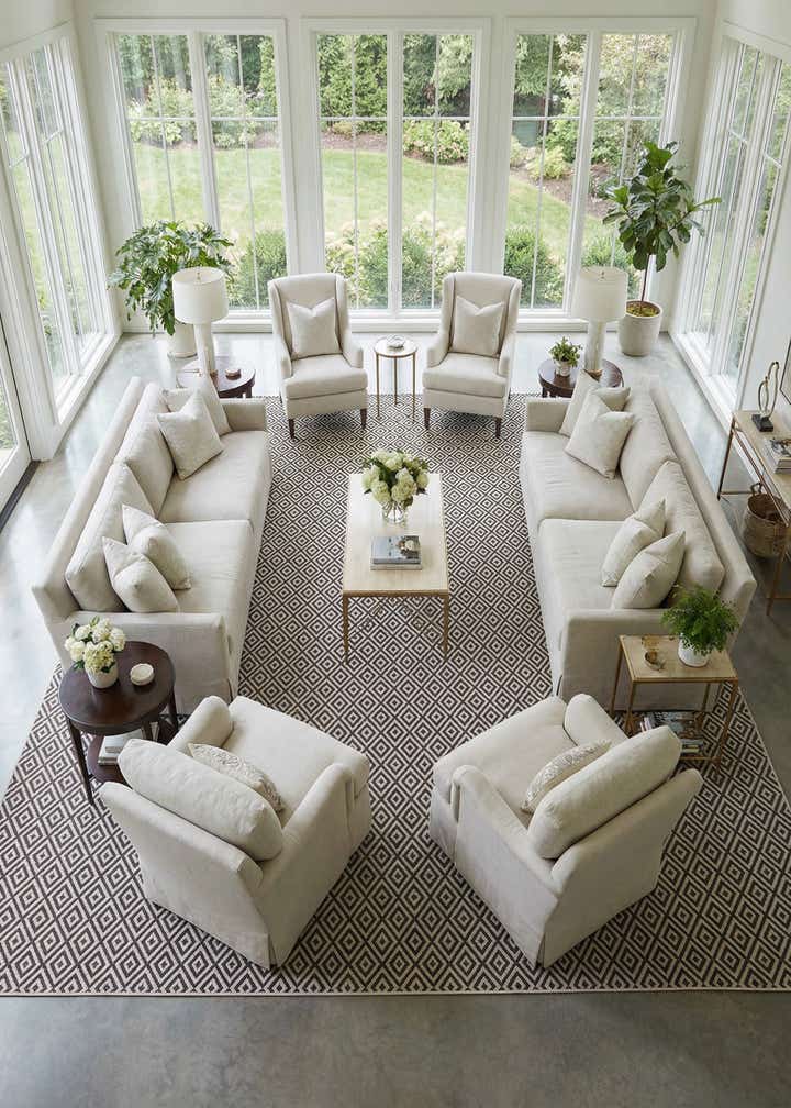 13' x 13' Easy-Clean Jill Zarin Indoor / Outdoor Square Rug