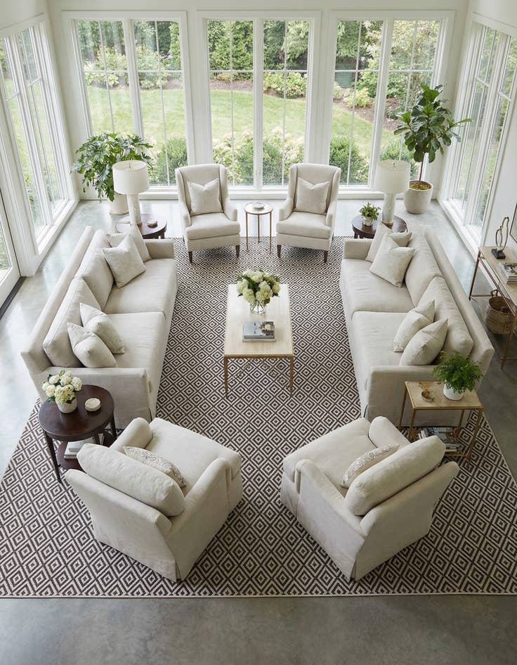 Detail image of 13' x 13' Easy-Clean Jill Zarin Indoor / Outdoor Square Rug