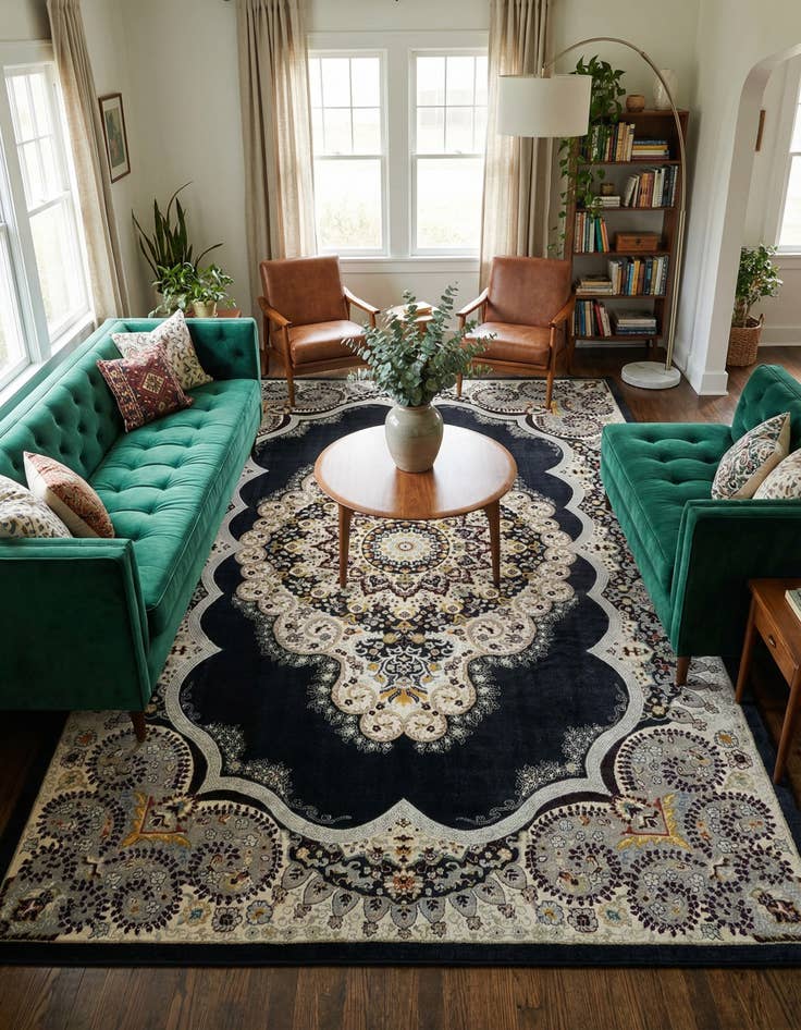 Detail image of  10' x 14' Kamala Washable Rug