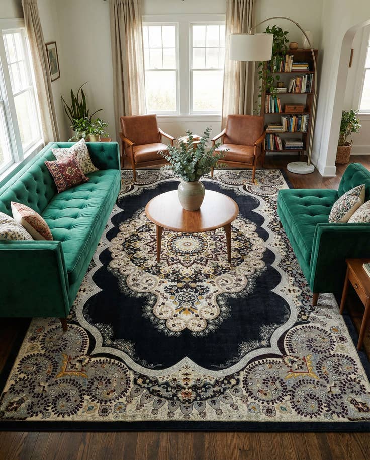 Detail image of 10' x 14' Kamala Washable Rug