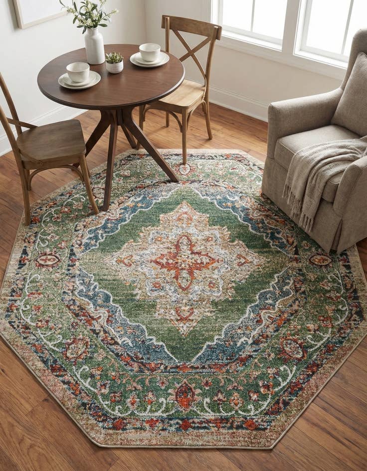 Detail image of 6' 1 x 6' 1 Isabella Octagon Rug