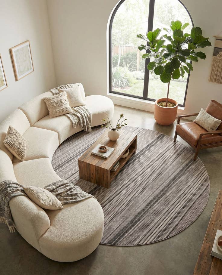 Detail image of 10' 2 x 10' 2 Gemstone Round Rug