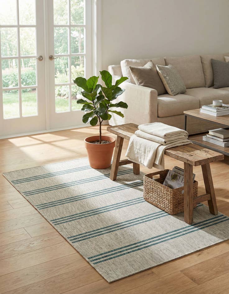 Detail image of 3' x 5' 3 Washable Jill Zarin Anguilla Indoor / Outdoor Rug