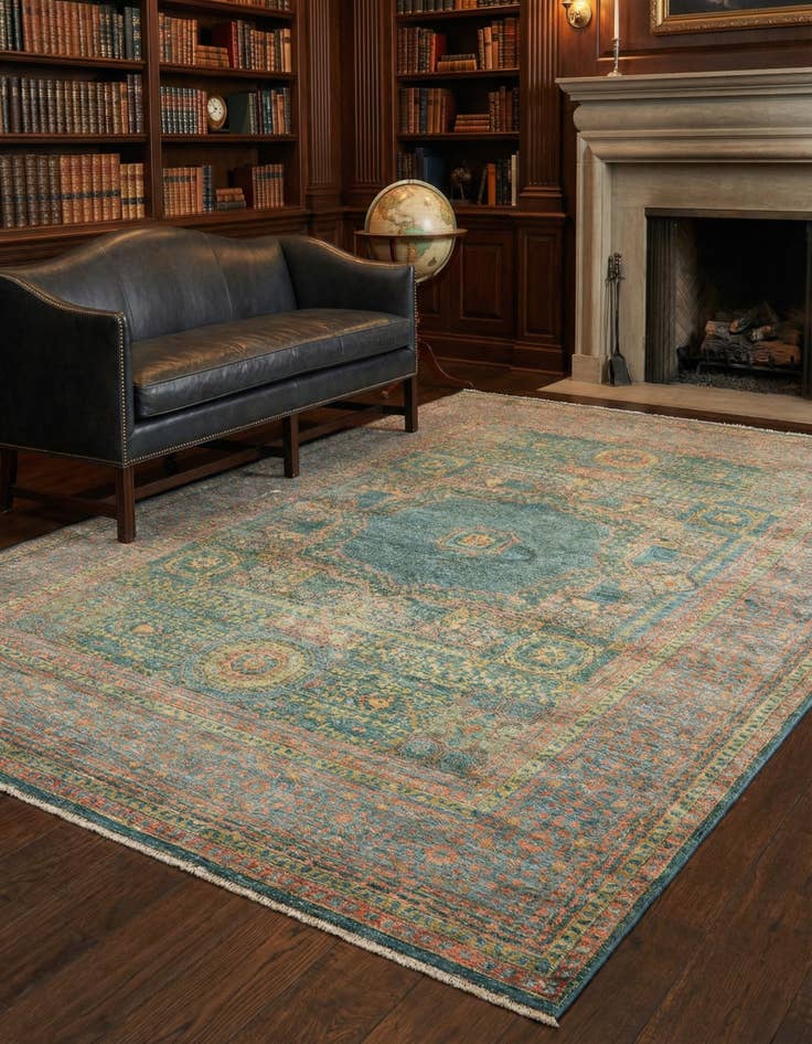 Detail image of 5' 9 x 7' 9 Hand Knotted Amina Rug