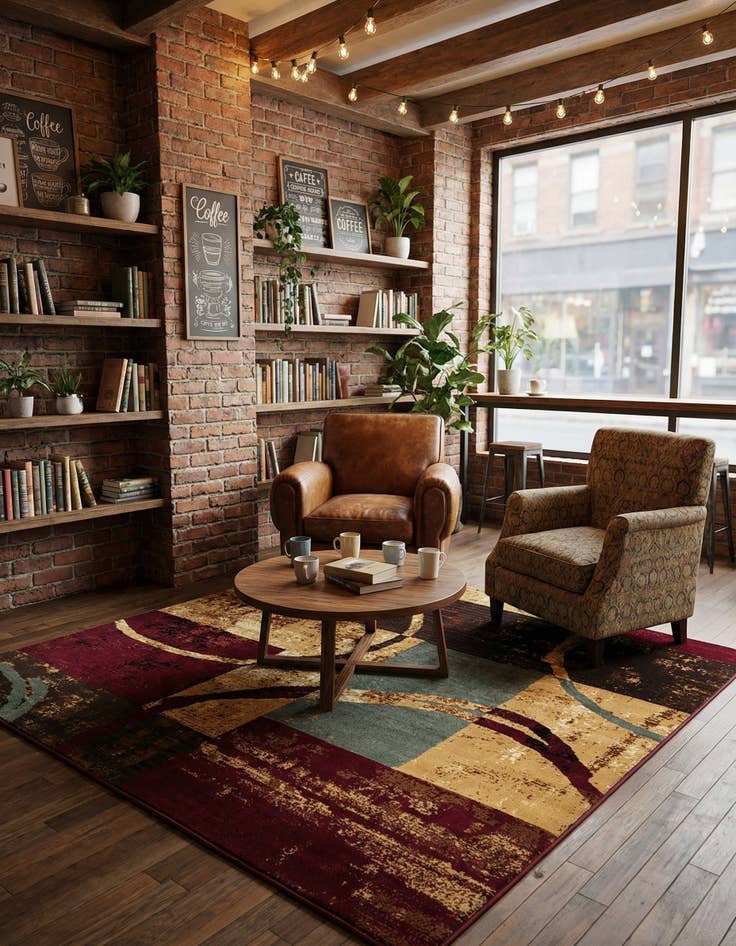 Detail image of 7' 10 x 7' 10 Cafe Square Rug