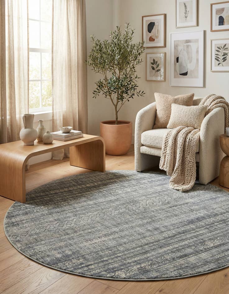 Detail image of 8' x 8' Apollo Round Rug