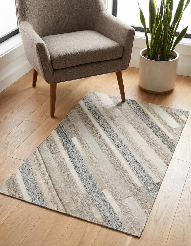 Detail image of 2' 1 x 3' Cowhide Rug